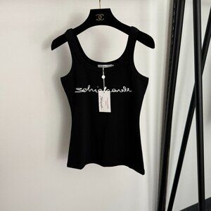 Schiaparelli new logo letter print camisole